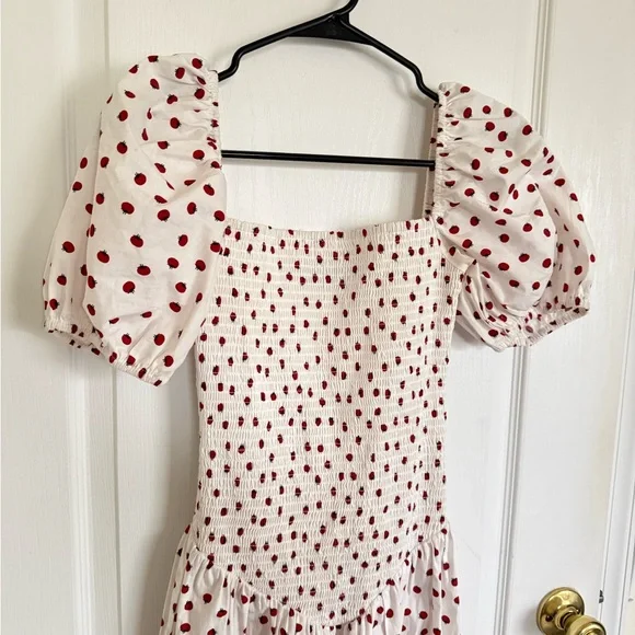 o.p.t Nan Tomato Print Drop Waist Maxi Dress - Picture 4 of 8